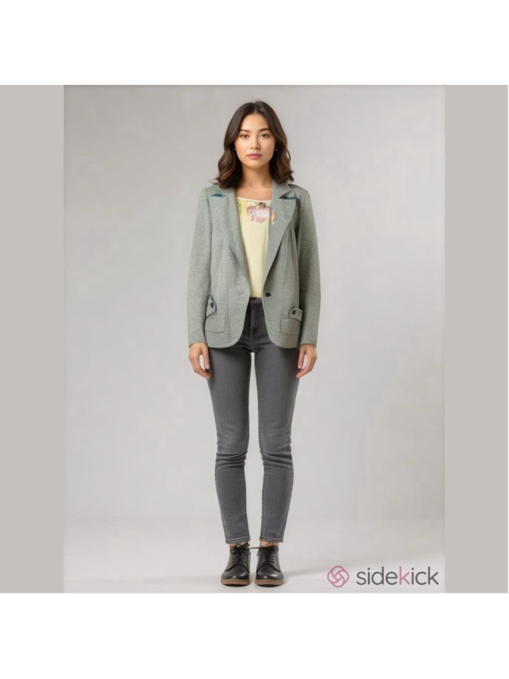 princess Vera Wang gray heather style blazer NWT size small professional work